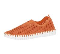 Ilse Jacobsen HORNBÆK | Chaussures Plates pour Femmes | Sneaker à Enfiler en Microfibre recy et Semelle en Caoutchouc Naturel antidérapant | Tulip3275 | Orange | 38