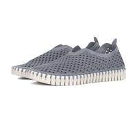 Ilse Jacobsen HORNBÆK | Chaussures Plates pour Femmes | Sneaker à Enfiler en Microfibre recyclée et Semelle en Caoutchouc Naturel antidérapant | Tulip3275 | Grey | 37