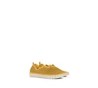 Ilse Jacobsen HORNBÆK | Flache Damen-Schuhe | Slip-on Sneaker mit Recyceltem Mikrofaser-Material und Rutschfester Natur-Gummisohle | Tulip3275 | Leicht Atmungsaktiv Umweltfreundlich | Yellow | 40