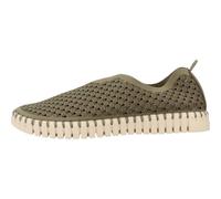 Ilse Jacobsen Chaussures plates femme Tulip3275 – Slip-on microfibre recyclée Army 37