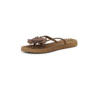 Ilse Jacobsen - Tongs pour femme - CHEERFUL16F - Léger et flexible, effet massant, avec paillettes, très confortable à porter, moka, 39 EU