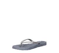 ILSE JACOBSEN Tongs 'Cheerful' bleu-gris / argent, Taille 38