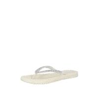 ILSE JACOBSEN Tongs crème / argent, Taille 40