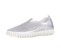 ILSE JACOBSEN Tulip 139 Platinum Scalloped Sneaker