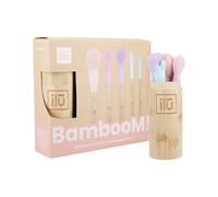 Ilū Make Up Bamboom Brush 5pz+Tube Set - set de 5 pinceaux+conteneur
