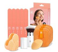 Ilū - Tampons Démaquillants Réutilisables Écologiques Éponge de Nettoyage Visage Nettoyage Doux Pour la Peau Élimination Maquillage Facile Entretien Pinceaux Maquillage Accessoires Beauté