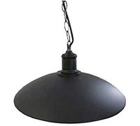 ILUMINACIÓN DE DISEÑO Lampe industrielle noire. Suspension E27 avec abat-jour noir et chaîne décorative.