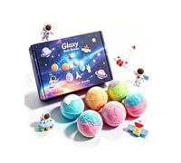 Ilumos 12Pcs 60g Fizzies de bain for enfants avec jouet surprise à l'intérieur(Outer space)