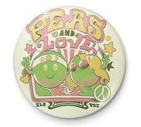 Ilustrata - Peas And Love - Button Badge 25mm