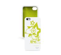 Iluv Cover Snoopy Glow Per Iphone 5 In Silicone Bianco Resistente Ai Graffi