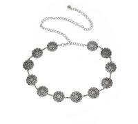 ILuvatar ceinture pour femmes ceintures métalliques rétro punk ceinture argent ceinture, Argent-C85, 120 cm