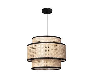 Iluzzia Suspension Rotin Huela Triplo Naturel