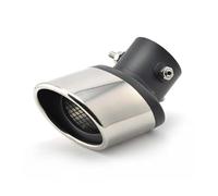 ILWIYRHNL Embout d'échappement pour Citroen VTS C1 C2 C3 C4 C5 C5/C6/C4L/C3-XR Elysee, Sortie d'échappement Universelle en Acier Inoxydable, Tuyau d'échappement Ovale chromé