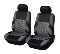 ILWIYRHNL Housse de Siège Auto pour Mazda CX-5 2.Generation (KF) 2017-2021, Couvre Siège Voiture Avant Motif Empreinte de Pneu, Protection Respirante et Lavable (2 Pièces),A