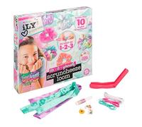 ILY Do-It-Yourself - Kit d'accessoires pour cheveux facile à faire soi-même pour filles - 10 chouchous tendance avec bandes de tissu, cordon élastique et breloques Paladone