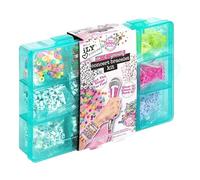 ILY Kit de bracelets de concert à faire soi-même, pour faire plus de 2 000 bracelets de perles avec cordons élastiques et étui de rangement, kit de bricolage de bijoux pour filles, parfait pour les