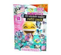 ILY Lot de recharges d'autocollants 3D - Fête safari | Kit d'art et d'artisanat à faire soi-même pour enfants à partir de 6 ans | Coffret cadeau de jouet créatif avec plus de 50 recharges
