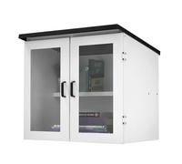 Ilyapa Boîte à livres d'extérieur - Kit d'échange de littérature gratuit pour l'extérieur - Acier avec revêtement en poudre blanche - avec support facile de 10 x 10 cm - 50,8 x 35,6 x 48,3 cm