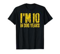 I'm 10 in Dog Years Funny 70th Birthday Gift Men Gag T-Shirt