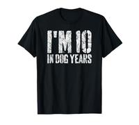 I'm 10 in Dog Years Funny 70th Birthday Gift Men Gag T-Shirt