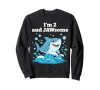 I'm 2 and Jawsome Shark 2 Years Old Birthday Sweatshirt