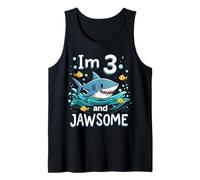 I'm 3 and Jawsome Shark 3e Anniversaire pour Enfants Débardeur