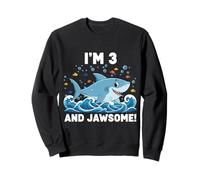 I'm 3 and Jawsome Shark 3e Anniversaire pour Enfants Sweatshirt