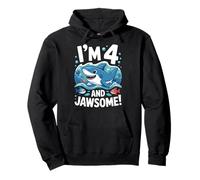 I'm 4 and Jawsome Shark 4th Birthday for Kids Sweat à Capuche