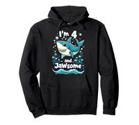 I'm 4 and Jawsome Shark 4th Birthday for Kids Sweat à Capuche
