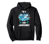 I'm 4 and Jawsome Shark 4th Birthday for Kids Sweat à Capuche