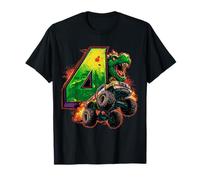I'm 4, Hear Me Roar! Dinosaure Monster Truck Anniversaire T-Shirt