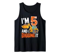 I'm 5 And Digging It Excavator Fun Débardeur