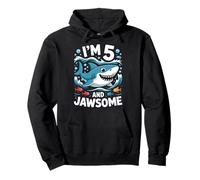 I'm 5 and Jawsome Shark 5th Birthday for Kids Sweat à Capuche