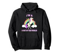 I'm 6 & Out of This World Alien Unicorn Party Sweat à Capuche