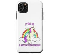 I'm 8 & Out of This World Alien Unicorn Party Coque pour iPhone 11 Pro Max