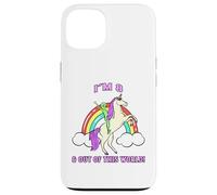 I'm 8 & Out of This World Alien Unicorn Party Coque pour iPhone 13