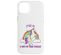 I'm 8 & Out of This World Alien Unicorn Party Coque pour iPhone 14 Plus