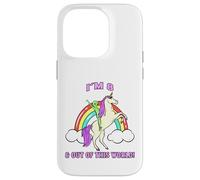 I'm 8 & Out of This World Alien Unicorn Party Coque pour iPhone 14 Pro