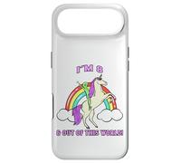 I'm 8 & Out of This World Alien Unicorn Party Coque pour iPhone Air