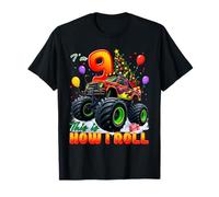 I'm 9 9th Birthday Boy Monster Truck 9 Years Old Christmas T-Shirt