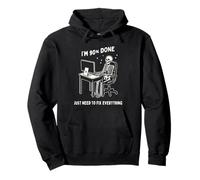 I'm 90% Done Funny Programming Skeleton Coding Developer Sweat à Capuche