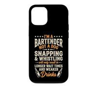 I'm A Bartender Not A Dog... Funny Bartender Cool Bartender Coque pour iPhone 12/12 Pro