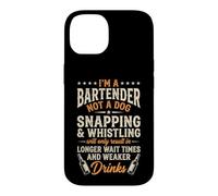 I'm A Bartender Not A Dog... Funny Bartender Cool Bartender Coque pour iPhone 14