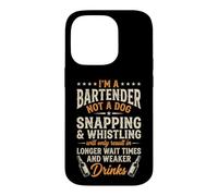 I'm A Bartender Not A Dog... Funny Bartender Cool Bartender Coque pour iPhone 14 Pro