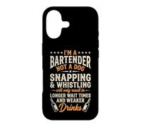 I'm A Bartender Not A Dog... Funny Bartender Cool Bartender Coque pour iPhone 17