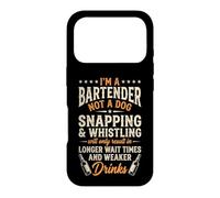 I'm A Bartender Not A Dog... Funny Bartender Cool Bartender Coque pour iPhone 17 Pro