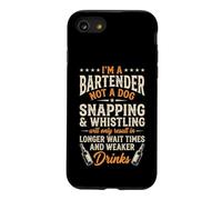 I'm A Bartender Not A Dog... Funny Bartender Cool Bartender Coque pour iPhone SE (2020) / 7/8