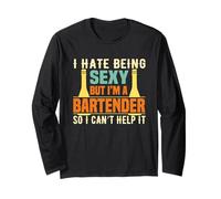 I'm A Bartender So I Can't Help It Bartending Alcoholic Manche Longue