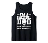 I'm A Basketball Dad Skull Softball Player Funny Fathers Day Débardeur
