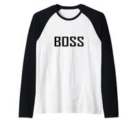 I'm A Big Boss Wear Cool Motivational Quotes Graphic Designs Manche Raglan